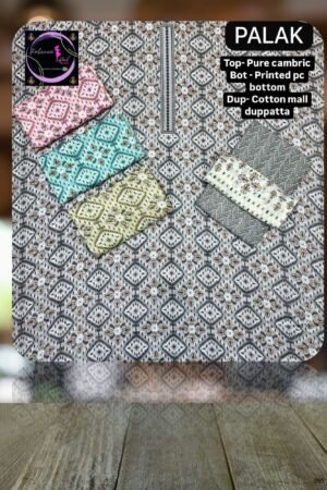 PALAK – Elegant Unstitched Cotton Suit Set